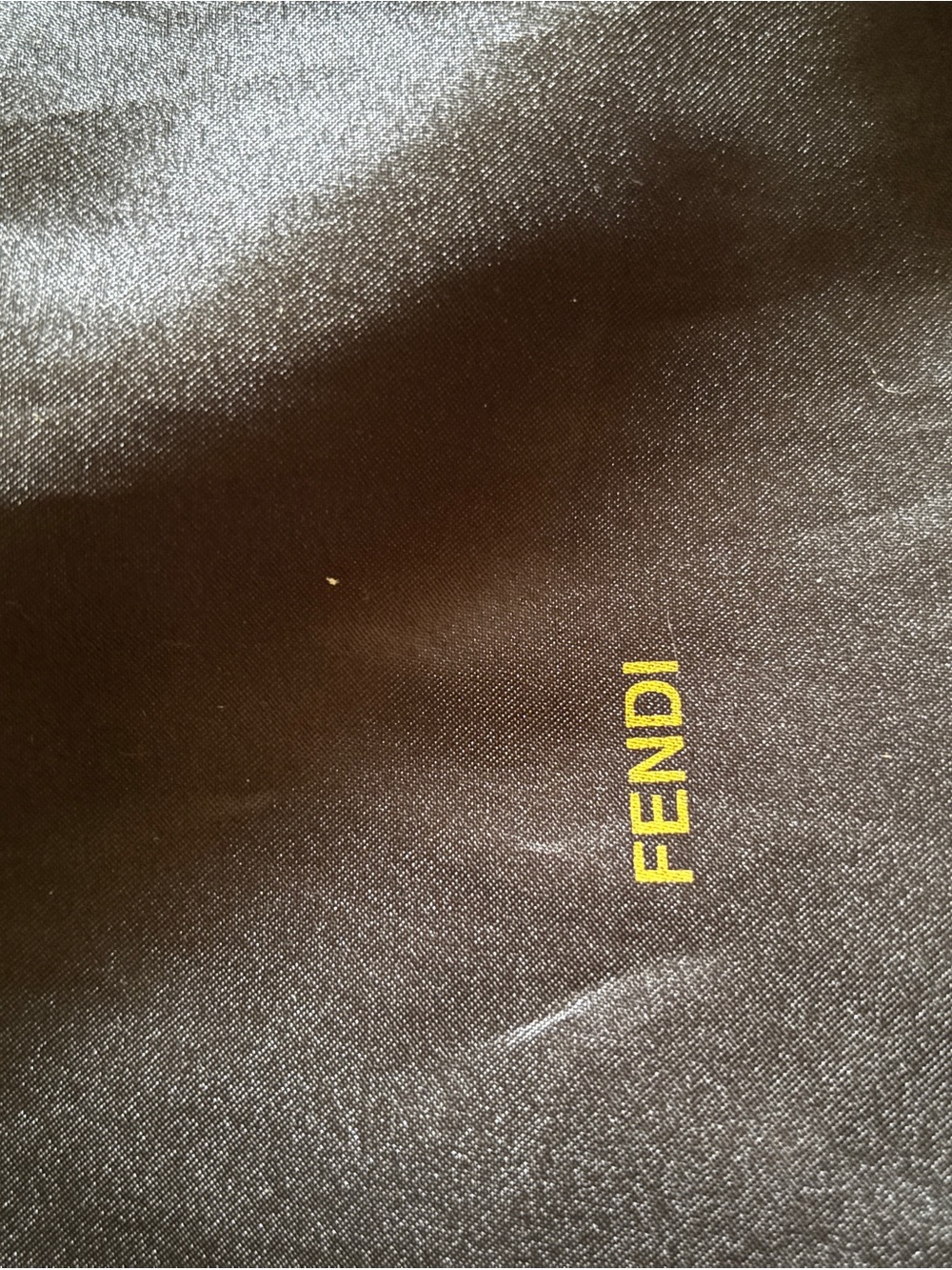 Fendi Black and Brown FF Logo Shoulder Baguette - Picture 5 of 6